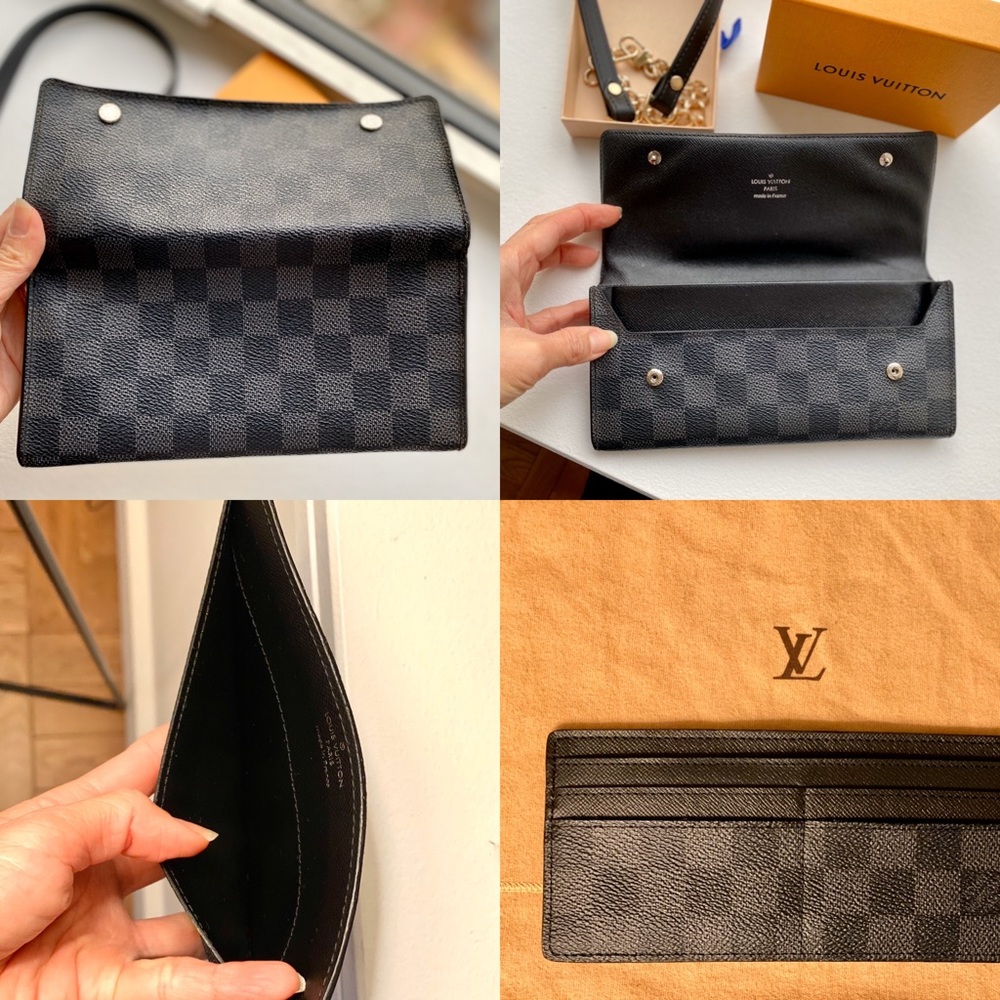 ❌SOLD❌ LV Damier Graphite Long Wallet + Insert - Picture 2 of 9